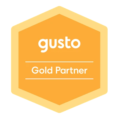 Gusto Gold Partner badge for payroll and bookkeeping, Hasib Accounting