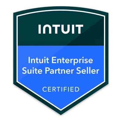 Intuit Enterprise Suite Partner Seller certified badge, Hasib Accounting